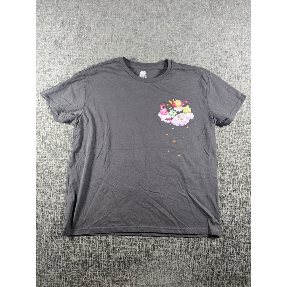 Care Bears Universal Monsters T-Shirt Large Gray Halloween Graphic Tee